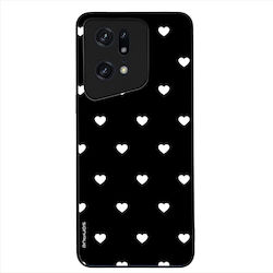 Sonique Heart Serie Hülle für Oppo Find X5 Pro 5G Schwarz 02