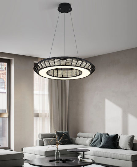 Sun Light Κρεμαστό Φωτιστικό Μαύρο LED 58x120x58εκ.