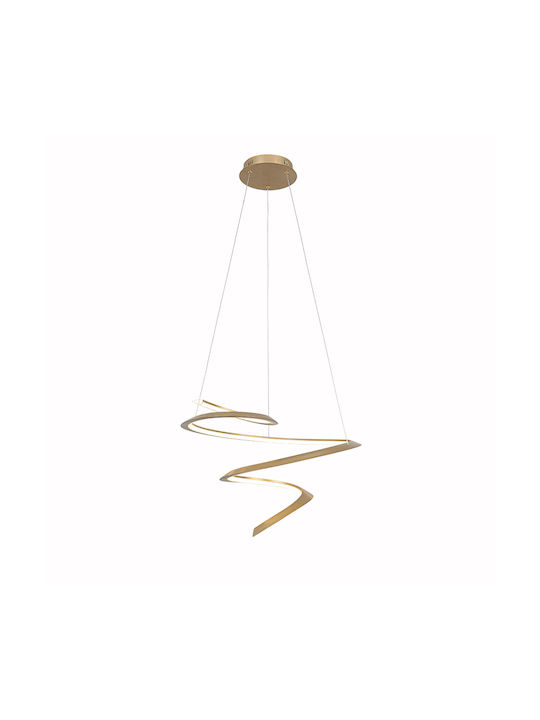 Sun Light Pendant Light Gold 60x150x60cm