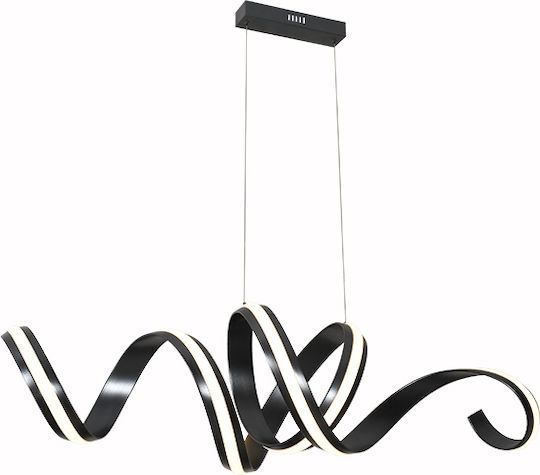 Sun Light Pendant Light Black 125x40x150cm