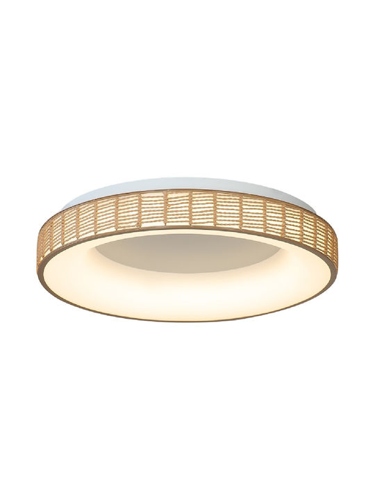 Sun Light Ceiling Mount Light 61cm White Made of Paper FORTE-60-Y