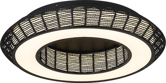 Sun Light Ceiling Mount Light 58cm Black Made of Paper