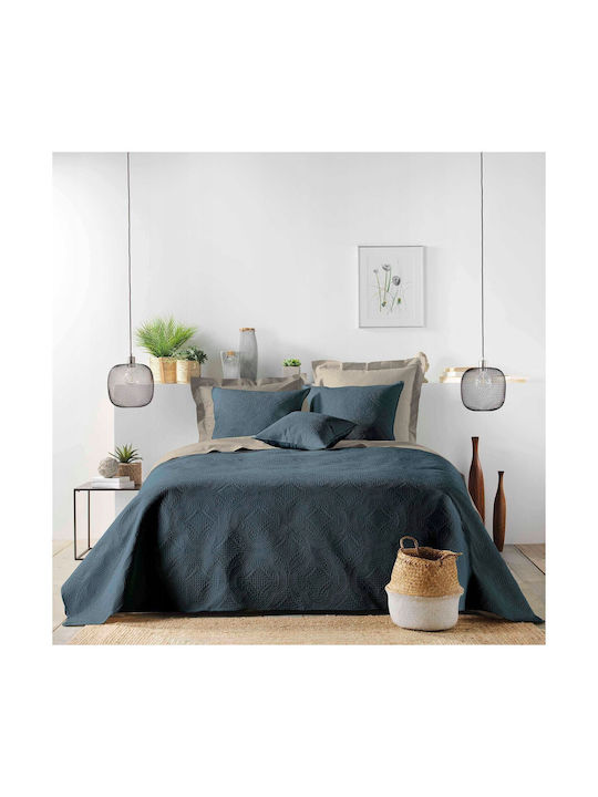 Douceur d'Intérieur Decorative Pillow Case Romane Blue 40x40cm