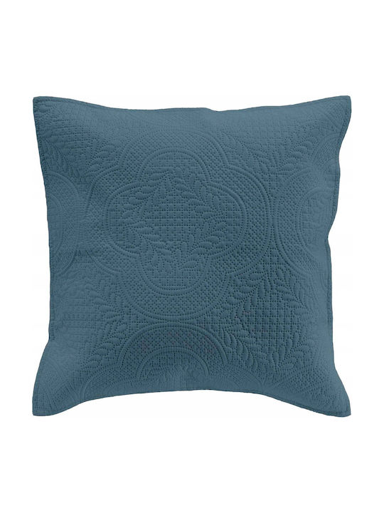 Douceur d'Intérieur Dekorativer Kissenbezug Romane Blau 40x40cm