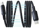 Baseus Picogo Magnetic Magnetic USB 2.0 Cable USB-C male - USB-C 240W PD Μαύρο 1m P10376800121-00