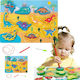 Ξύλινο Παιδικό Puzzle Σφηνώματα Δεινόσαυροι 10pcs Lean Toys