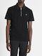 Polo Herrenbluse Kurzarm Schwarze