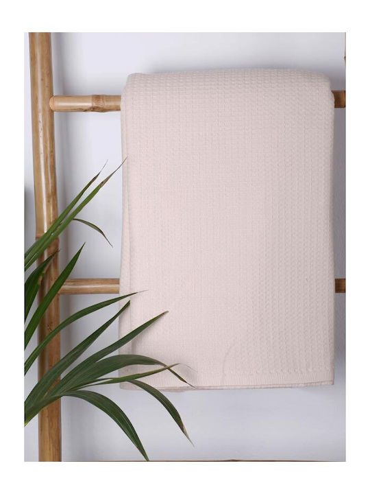 Sunshine Κουβέρτα Πικέ Υπέρδιπλη 240x260εκ. Beige