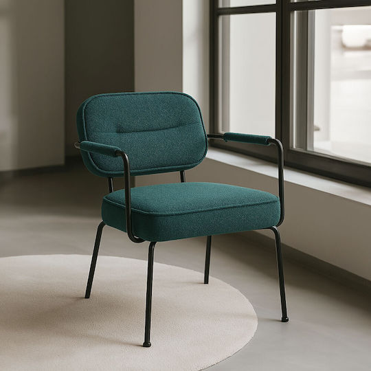 Μπερζέρα Prisley 73x66x78cm Petrol