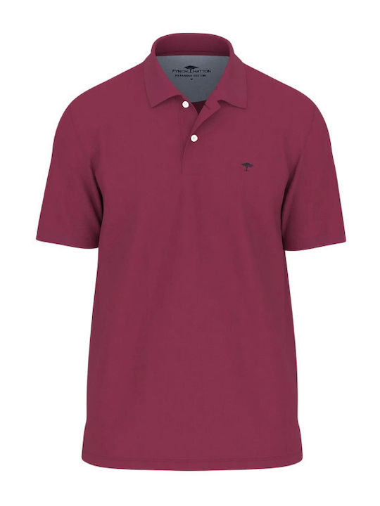 Fynch Hatton Polo Kurzarmbluse Dark Crimson