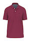 Polo Short Sleeve Blouse Dark Crimson
