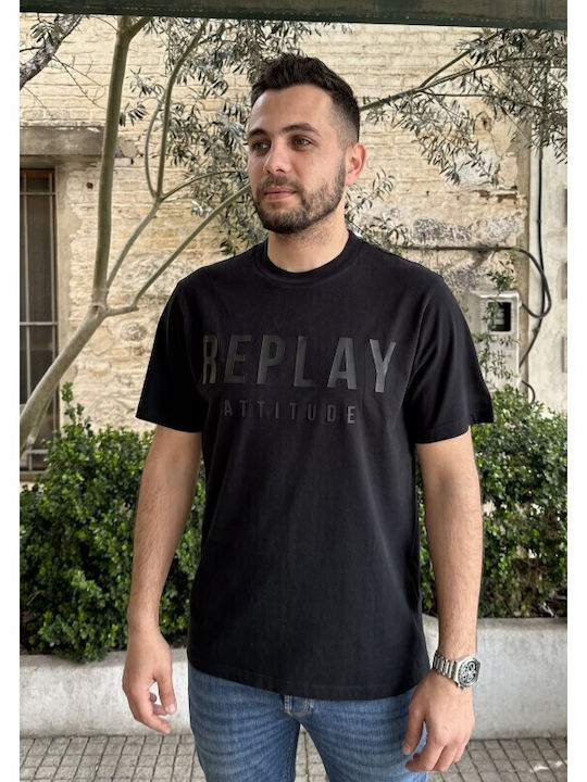 送料込★REPLAY★M6931.000.23742Tシャツ Replay T-shirt Black M6931.000.23742-098 | Skroutz.eu