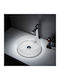 Voss Countertop Sink Porcelain 40x40x12cm Transparent