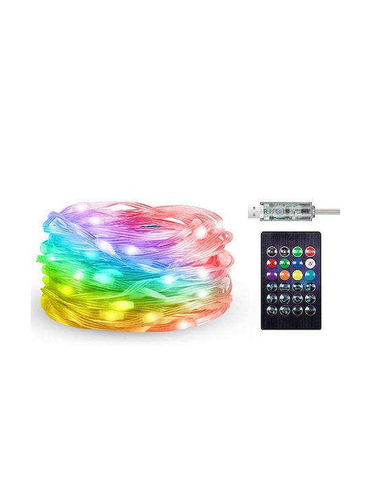 Elmark Biri Smart Στεγανή Smart Γιρλάντα Φωτισμού LED IP44 5m RGB