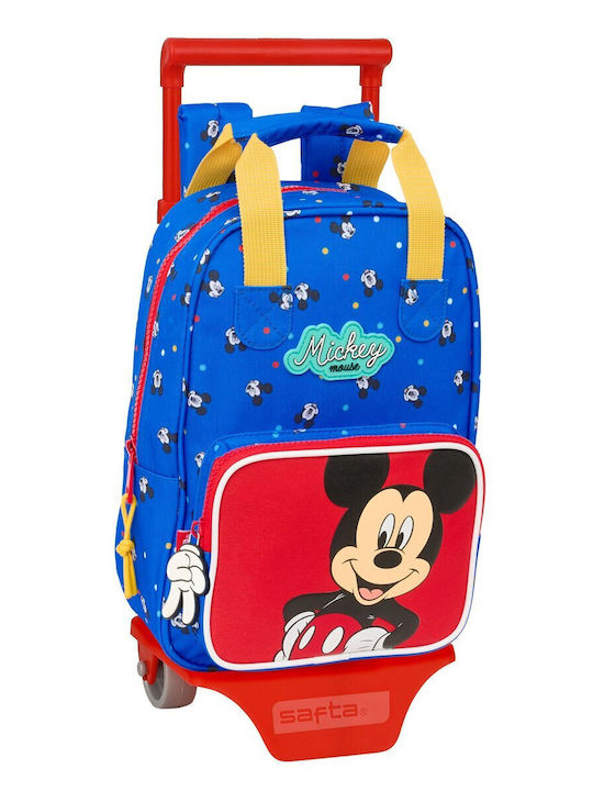 Mickey Mouse Clubhouse Ghiozdan Școală Troler Clasa Primară Albastru