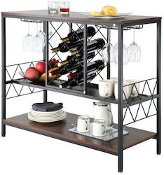 Vevor Free Standing Wooden Brown Wine Rack