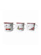 Artekko Set Christmas Mugs Metallic Red L14xW11xD10cm. 3pcs