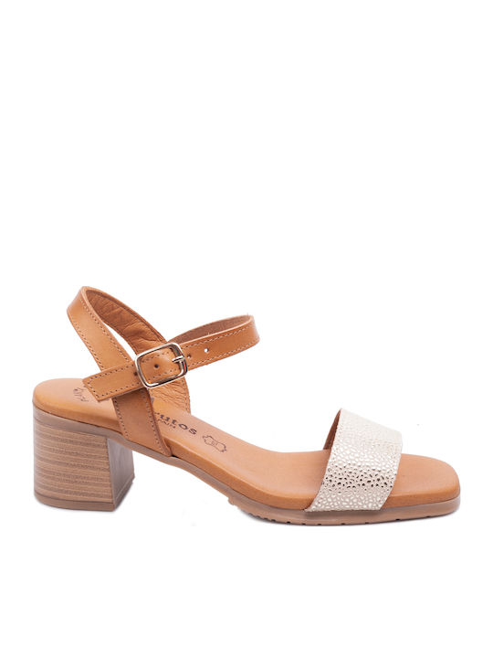 Eva Frutos Din piele Sandale Anatomici White/Tan