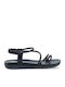 Women's Flat Sandals in Black Color