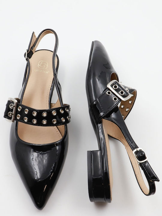 Pumps mit Riemchen Schwarz
