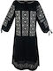 Midi Damenkleid Schwarz