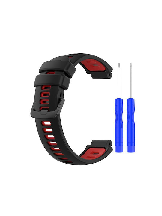 Best Accessories Silicone Strap Two-color Black Red Garmin Forerunner 220 230 235 620 630 735xt Best Accessories Silicone Strap Two-color Black Red Garmin Forerunner 220 230 235 620 630 735xt