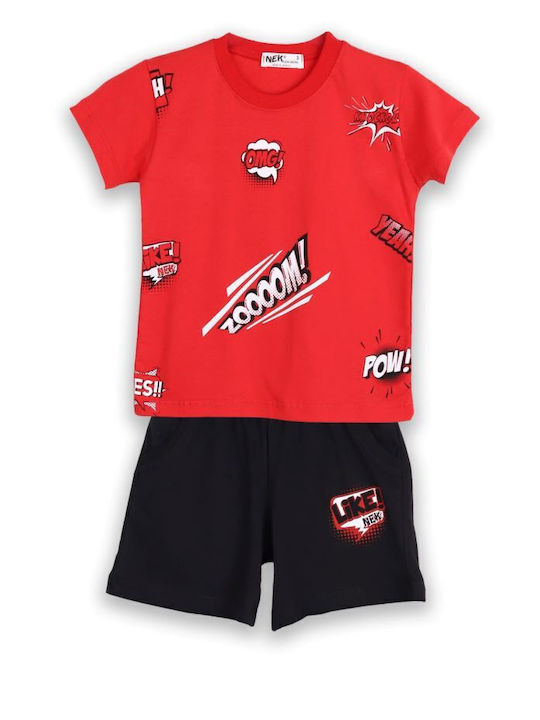 Set pentru copii cu șorturi Vară 2buc Red