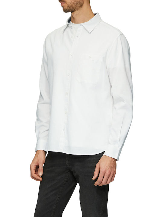 s.Oliver Red Label Μακρυμάνικo Πουκάμισο White
