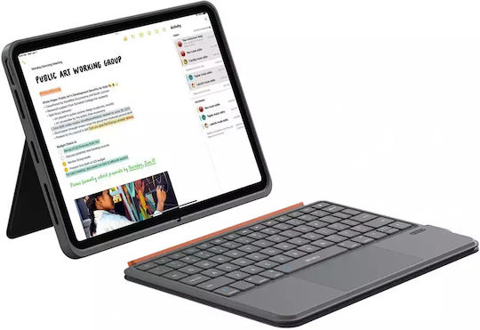 Wiwu Flip Cover with Keyboard Gray (iPad Air 4, iPad Air 5, iPad 11)