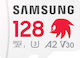 Samsung Sonic The Hedgehog Pro Plus microSDXC 128GB V30 A2 UHS-I 180MB/s με αντάπτορα