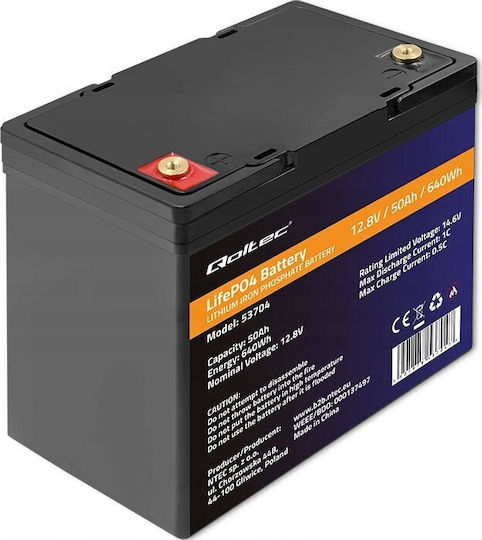 Qoltec Baterie Fotovoltaică Litiu 12.8V 50Ah (53704)