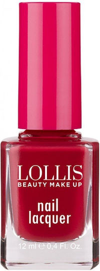 Lollis Beauty Make Up Glossy Red Nail Polish 130