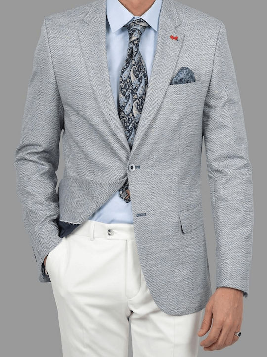 Men's Suit Jacket Slim Fit Blue
