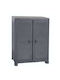 Double Door Wardrobe Plastic with 2 Shelves 70x44x91cm
