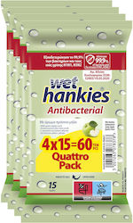 ΜΕΓΑ Wet Hankies Μαντηλάκια 4x15τμχ ΜΕΓΑ Wet Hankies Μαντηλάκια 4x15τμχ