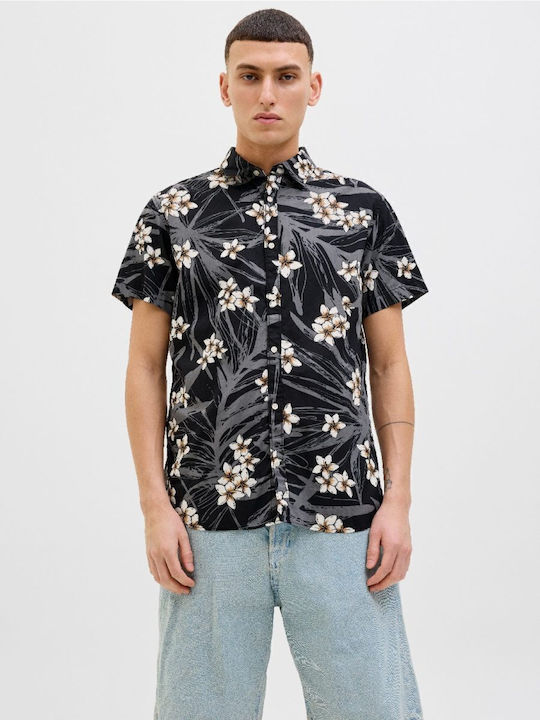 Jack & Jones Κοντομάνικο Βαμβακερό Πουκάμισο Fl...