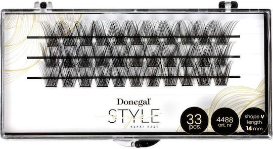 Donegal V-eye Style Künstliche Wimpern 14mm D4488
