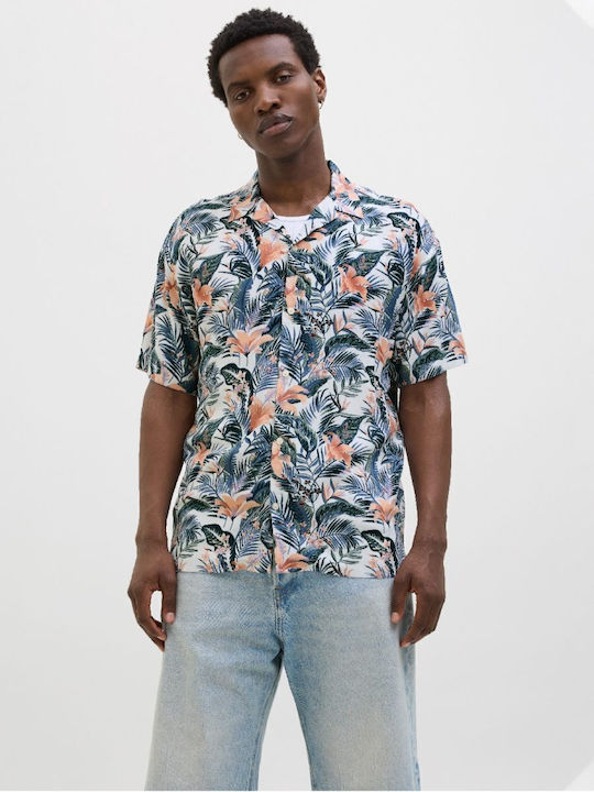 Jack & Jones Κοντομάνικο Πουκάμισο Cloud Dancer
