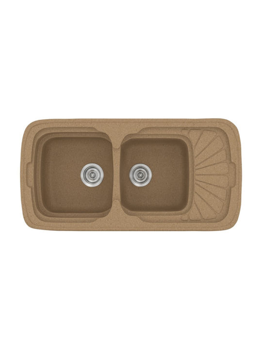 Sanitec Classic Drop-In Sink Synthetic Granite ...