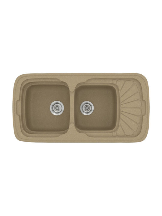 Sanitec Classic Drop-In Sink Synthetic Granite ...