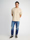 Bob Men's Elastic Jeans Trousers with Relaxed Tapered Application Blue