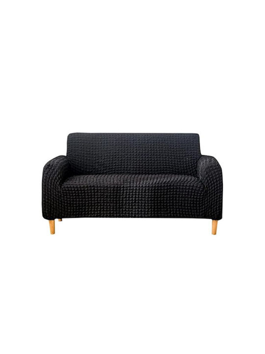 Ehome Elastic Cover for Four Seater sofa Black 1pcs CURLYX-4-Μαύρο