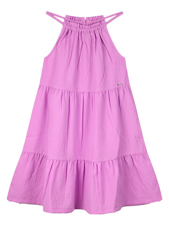 Kinderkleid Ärmellos Purple