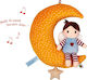 Die Spiegelburg Hanging Baby Toy for Cot and Stroller with Music Moon Angel for Newborns