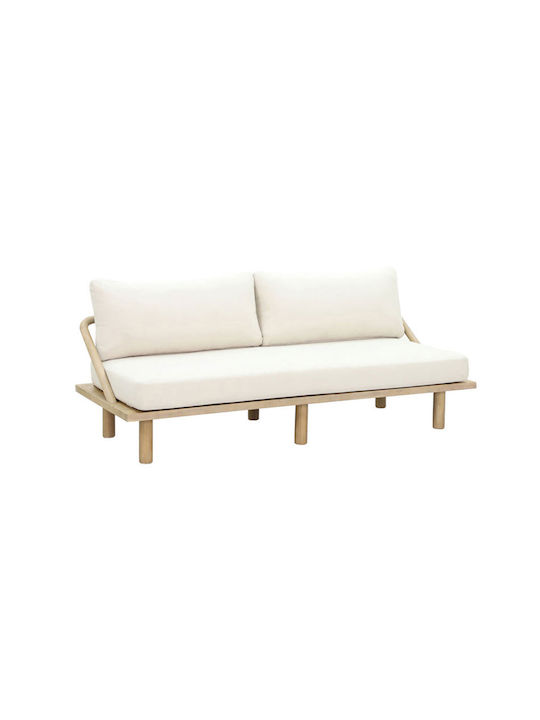 Siesta Διθέσιος Καναπές Κρεβάτι Cream 180x80x59εκ.