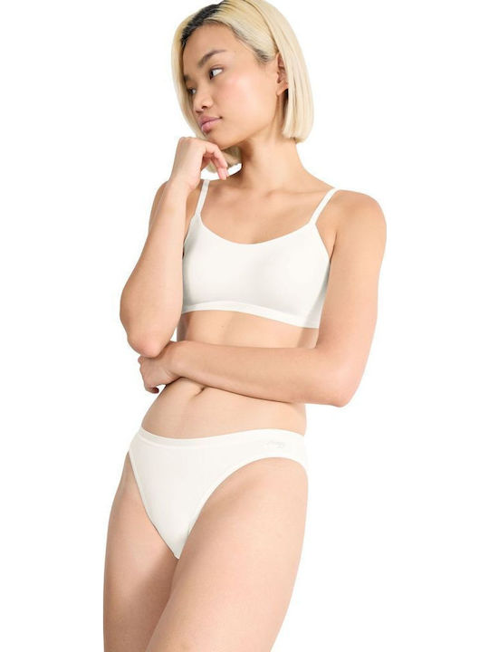 Sloggi Βαμβακερά Women's Slip 3Pack Cream