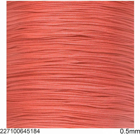 Jade Cord 0.5mm Coral 10 Meters