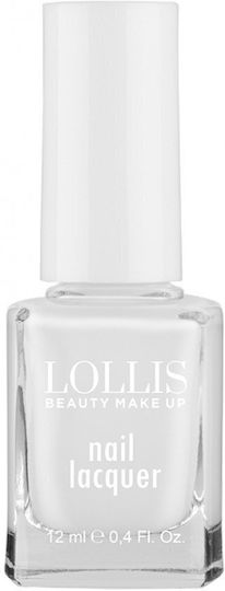 Lollis Beauty Make Up Glossy Βερνίκι Νυχιών Λευκό 102