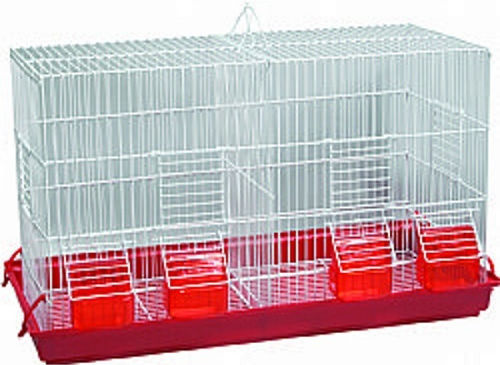 Klouvotechniki Cușcă Colivie pentru păsări Păsări 65x30x35cm. Alb