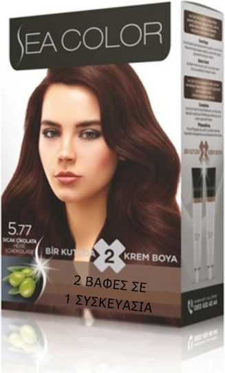 Sea Color Βαφή Μαλλιών 5.77 Hot Chocolate